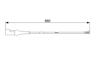 BOSCH 1 987 473 552 Arka Fren Dısk Balata Ikaz Kablosu (610mm) Transıt V363 14 /> Onden Ceker 1843313