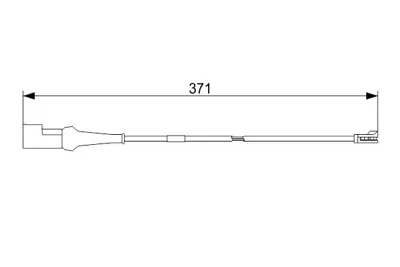 BOSCH 1 987 473 553 Arka Fren Dısk Balata Ikaz Kablosu (310mm) Transıt V363 14 /> Arka Cıft Teker A.Ceker 1853875