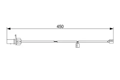 BOSCH 1 987 473 566 Balata Ikaz Kablosu On Audı A6 11> A7 11> A8 10> 4H0615121Q