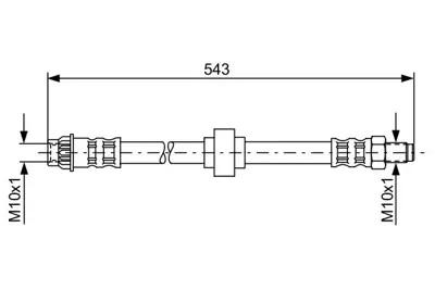 BOSCH 1 987 476 916 Fren Hortumu 54000 Mm Espace Iıı 2.2 Dcı 07.2000 - 10.2002; Espace Iıı 3.0ı V6 24v 10.1998 - 10.20 6025310456