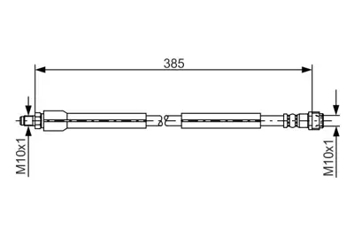 BOSCH 1 987 476 949 Fren Hortumu Ön A2204200048