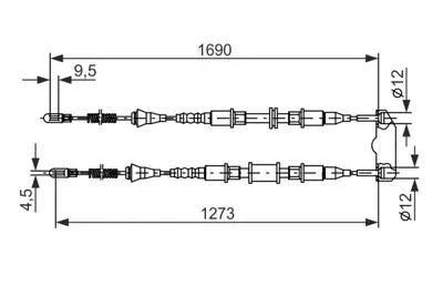 BOSCH 1 987 477 129 El Fren Telı 90538698