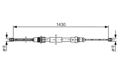 BOSCH 1 987 477 152 El Fren Telı Arka Clıo 90>97 7700802685