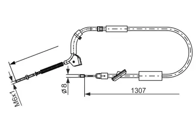 BOSCH 1 987 477 223 El Fren Telı Ön A1694201885