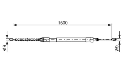 BOSCH 1 987 477 581 El Fren Telı Arka Sag 4745J9