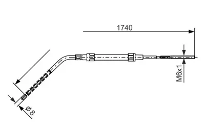 BOSCH 1 987 477 689 El Fren Telı Bmw E36 Sag Sol                                    34411160873