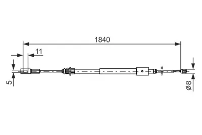 BOSCH 1 987 477 712 El Fren Telı Arka Sag 4745R5