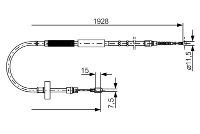 BOSCH 1 987 477 922 El Fren Telı Arka 8E0609721AS 8E0609721H 8E0609721L