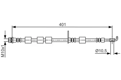BOSCH 1 987 481 701 Fren Hortumu AY112078BB