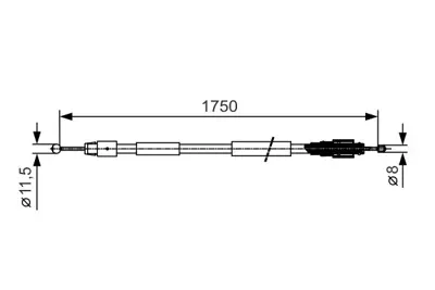 BOSCH 1 987 482 018 El Fren Telı Arka 7L0609721A 95542414111