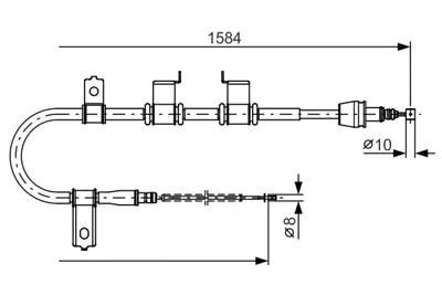 BOSCH 1 987 482 223 Fren Bakim Ve Tamır Ürünlerı 597601C800