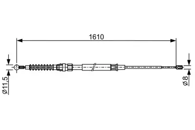 BOSCH 1 987 482 326 Fren Bakim Ve Tamır Ürünlerı 1T0609721M