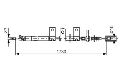 BOSCH 1 987 482 344 Fren Bakim Ve Tamır Ürünlerı 36530VK00A