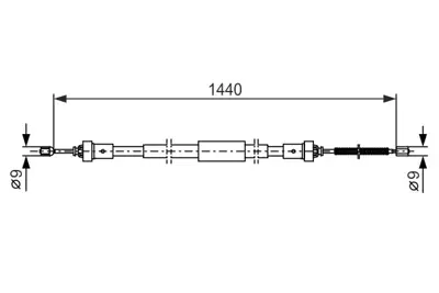 BOSCH 1 987 482 383 El Fren Telı Arka Sol Clıo Iıı 1,5dcı 10> 8200627462