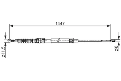 BOSCH 1 987 482 445 Fren Bakim Ve Tamır Ürünlerı 1K0609721S