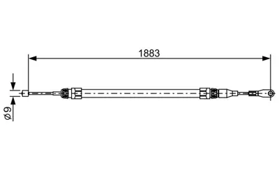 BOSCH 1 987 482 497 El Fren Telı A1244203685