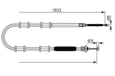 BOSCH 1 987 482 593 El Fren Telı 52093071 95510632