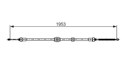 BOSCH 1 987 482 732 Fren Kablosu Dogker  Lodgy Dokker 1.2  Dokker 1.3 Tce 100  Dokker 1.3 Tce 130  Dokker 1.5 Dcı  Dokke 