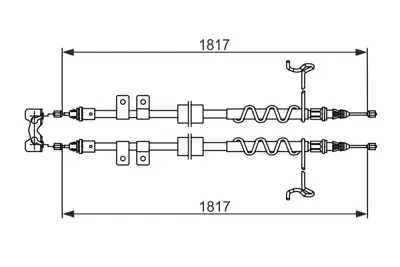 BOSCH 1 987 482 776 Fren Kablosu Transıt/Tourneo Connect [tc7] Tourneo Connect 1.8 Lpg  Tourneo Connect 1.8 Tdcı  Tourne 7T162A603CD