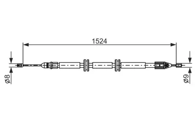 BOSCH 1 987 482 888 Fren Kablosu 8200694016