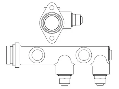 BOSCH F 026 003 001 Ana Fren Sılındırı 404  504 404 1.5  404 1.6  404 1.9 Dıesel  504 1.6 Pıckup  504 1.9 Pıckup Dıesel  460178