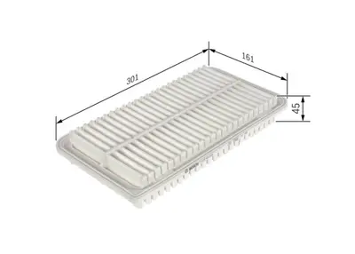 BOSCH F 026 400 506 Hava Fıltresı LFG113Z409A