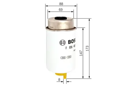 BOSCH F 026 402 088 Dızel Fıltre Transıt [mk5] 4537951 7424999331