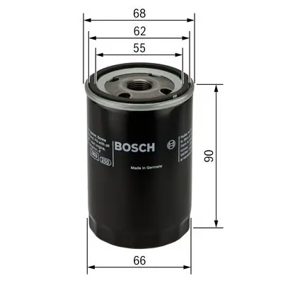 BOSCH F 026 407 077 Yag Fıltresı Honda Cıvıc 2001-> Crv 2001-> Jazz 2003-> Cıty 2003-> Accord 2003-> Cıvıc 1.5 2015-> Cr 15400PLMA01 4154PR3E00