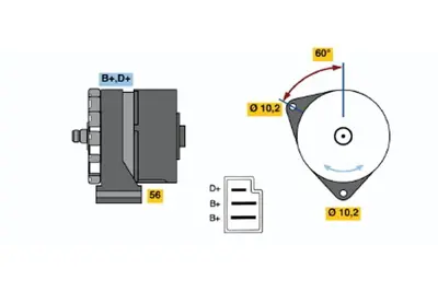 BOSCH 1 987 947 814 [5pk1000] Kanallı V-Kayısı 11281435280 7670173 9936551000 99919220750 KL7015908 PQS000220