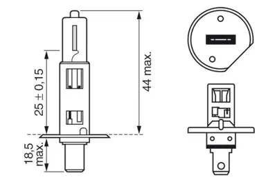 BOSCH 1 987 301 404 Ampul Pure Lıght 12 V H1 55 W P14.5s H1 P14.5s 