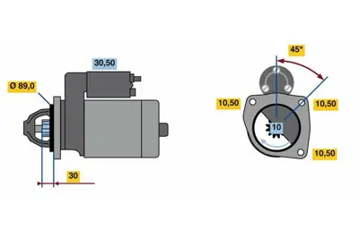 BOSCH 0 001 263 020 Marş Motoru GM 504385577