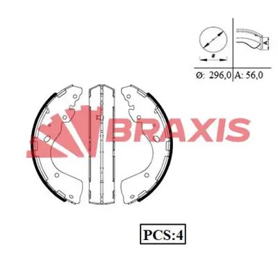 BRAXIS AC0097 Arka Fren Balatası Pabuc Ranger 2.2 Tdcı 11> Navara Np300 2.3 / 2.5 / 3.0 Dcı D4060EB36A 44060EB326 44060EB327 D4060EB70A 44060EB36A 44071EB70A AB312200BA 1727211 MEAB3J2200BA 2138025