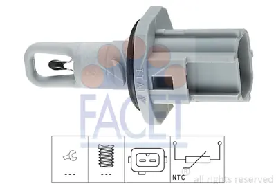 FACET 10.4017 Hava Fıltre Sıcaklık Sensoru Connect 02>13 1.8tdcı Fıesta 1.4 1.6 95>02 Mondeo 2.0 16v 92>00 Mazda I F5AF12A697AA 1E0318845 1F2018845 3477940 F5AZ12A697A F5AZ12A648A 5306503 3F1Z12A648A F6ZZ12A697A