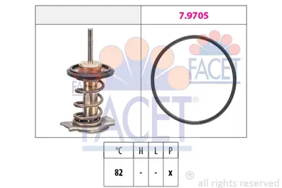 FACET 7.7951 Termostat 82°c Ducato 2,3 (F1agl) 19> 504110432 504013931 504017209 504029725 504110436 504387382 504387382part 504110436part 504110432part 504029725part