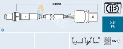 FAE 75092 Oksijen Sensörü 13dtj Corsa-D 855419 855281 55574474 55191128 55562290 93185159 93188908