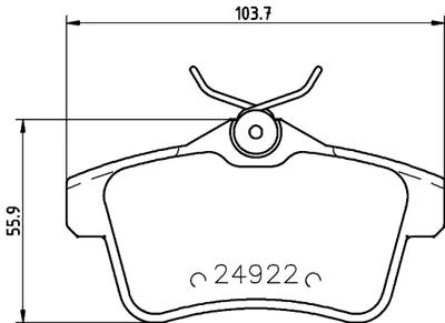 ITHAL MDB3023 Fren Balatası Arka 308 3008 5008 Ds4 Ds5 09-> 1636411280 1623180880 425444 425446 1608520680 1608681680 1611838080 1617272680 425435 1616872780