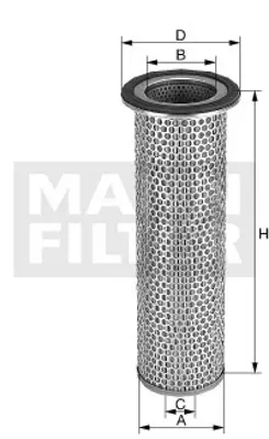 MANN FILTER C 12 100 x Fıltre 16546Z5003 3003084200 3564127 79085657 8015450