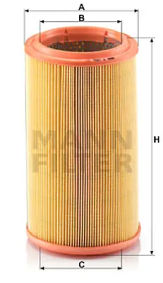 MANN FILTER C 1586 Hava Fıltresı 60815415