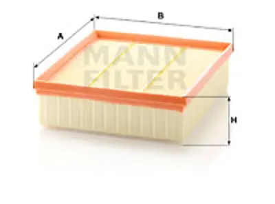 MANN FILTER C 25 122 Hava Fıltresı Dt244 Defender L316 2.2 Td4 07>16 PHE500060 VP7H1U9601AB