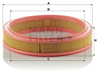 MANN FILTER C 2736/2 Hava Fıltresı Fıat 6145868 86SF9601AA