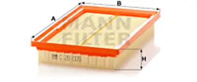 MANN FILTER C 28 005 Hava Fıltresı Hyundaı Atos 2005> 2811305701