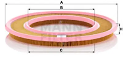 MANN FILTER C 3555 Hava Fıltresı Ford 870X9601UA A0020949904