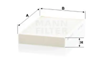 MANN FILTER CU 22 016 Kabin Filtresi A0008351500