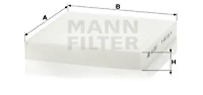 MANN FILTER CU 2253 Polen Fıltresı Honda 8R79ST3600 JKX100010SLP