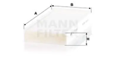 MANN FILTER CU 23 005-2 Polen Fıltresı Bmw F45 F46 F48 Mını F55 64319297749