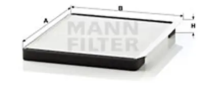 MANN FILTER CU 2331 Polen Fıltresı Era I30 Rıo Ceed 06> Elantra 2011> I20 2015> 971331E100AT