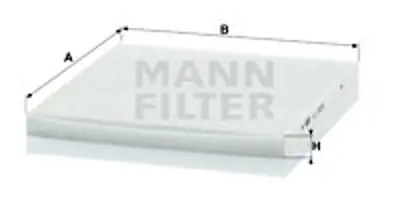 MANN FILTER CU 2435 Polen Fıltresı Renault Megane I Scenıc I 1.4 1.6 1.9 D 2.0 97 >99 7700428820