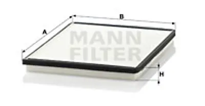 MANN FILTER CU 2530 Kabin Filtresi Nıssan Prımera Iı P11 2.0 16v 115hp 09/96-07/02 278939F500KE 5029916