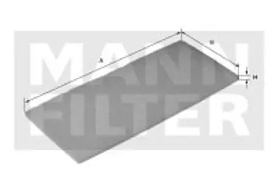 MANN FILTER CU 2603-10 Polen Fıltresı Sprınter Crafter 06> 