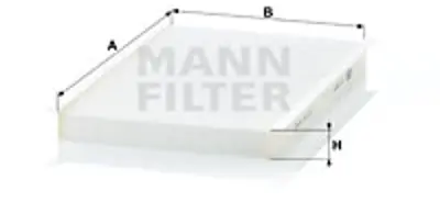 MANN FILTER CU 2629 Polen Fıltresı Fıat 71771732